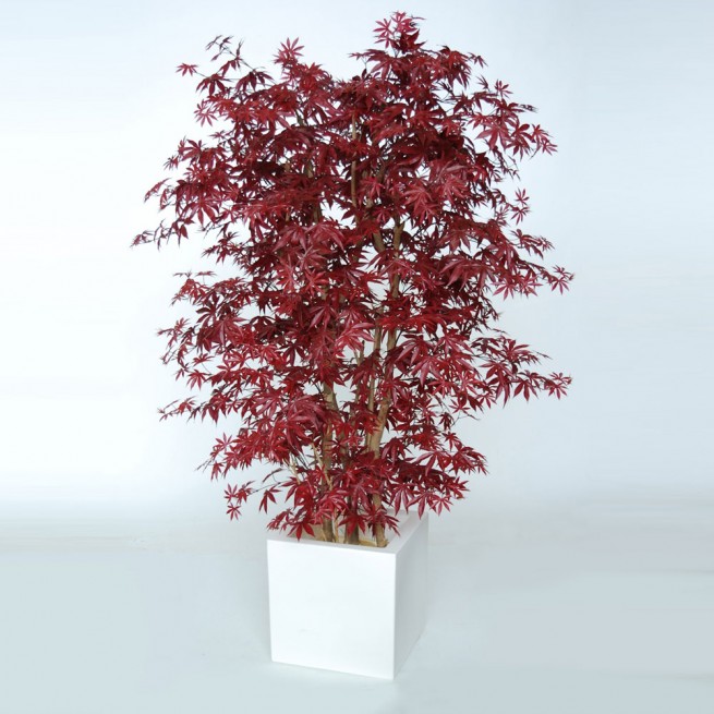 Planta semi-artificiala Ila, Maple Boschetto Burgundy - 180 cm